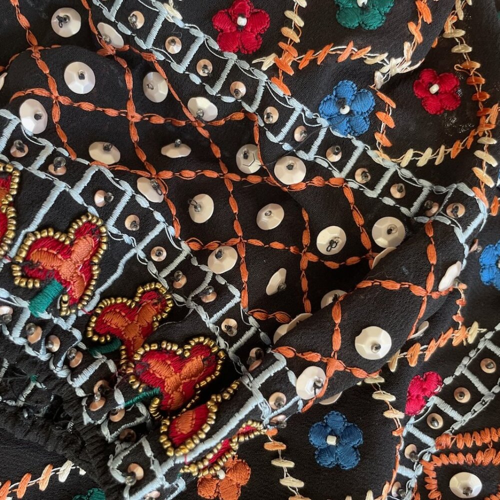 Alice + Olivia heavily embellished size L dress